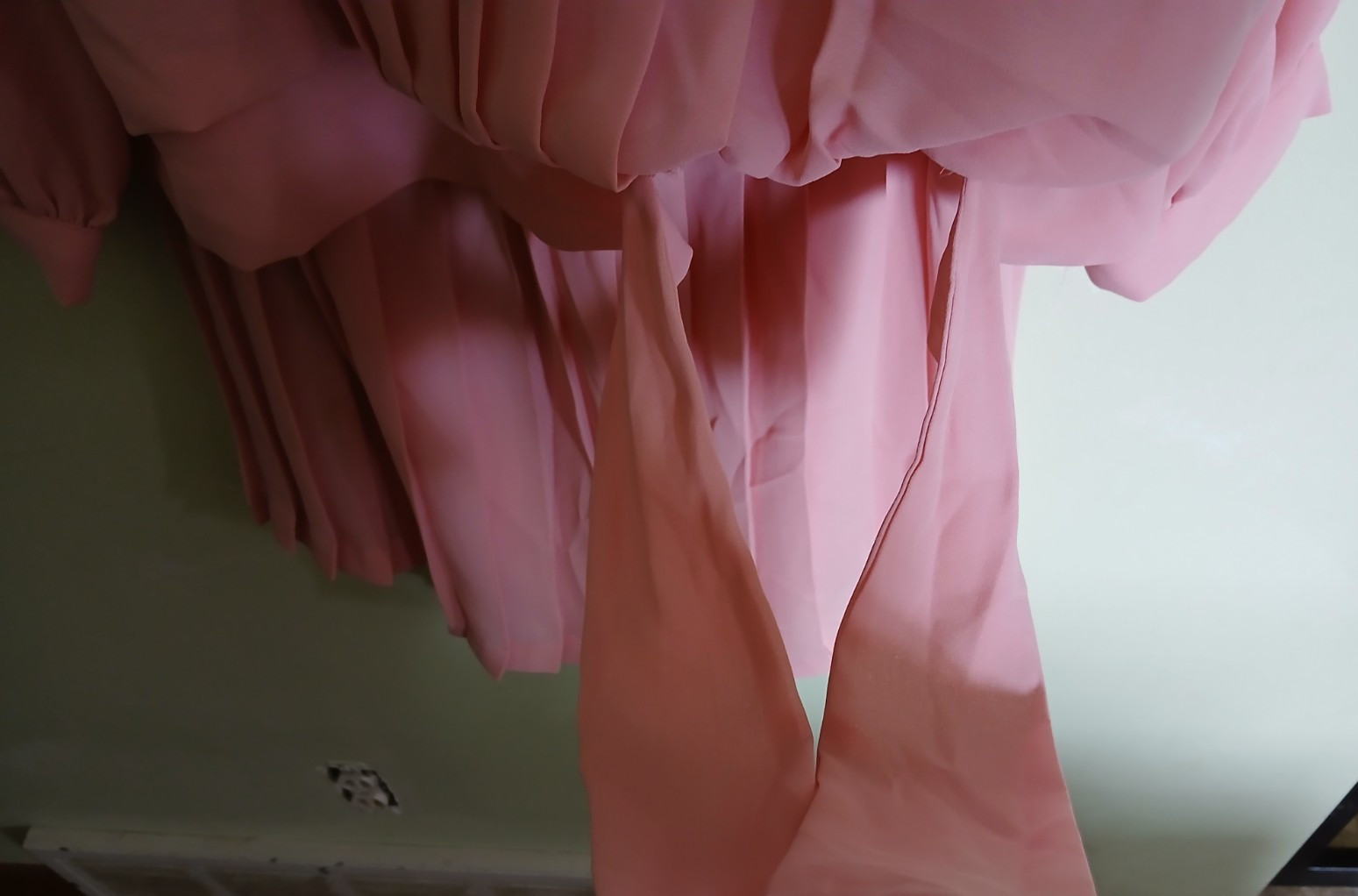Vintage JCPenney Skirt &Top Set Pleated with side sash Pink size 18