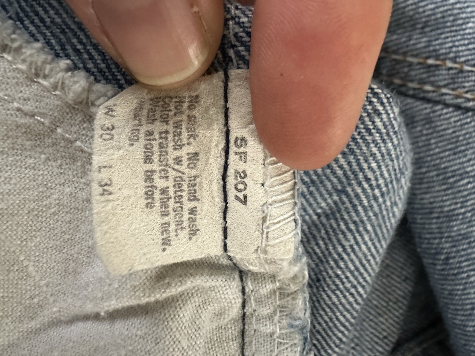 RARE Vintage Levi’s Orange Tab Jeans 719-0917 Straight Leg 27×32