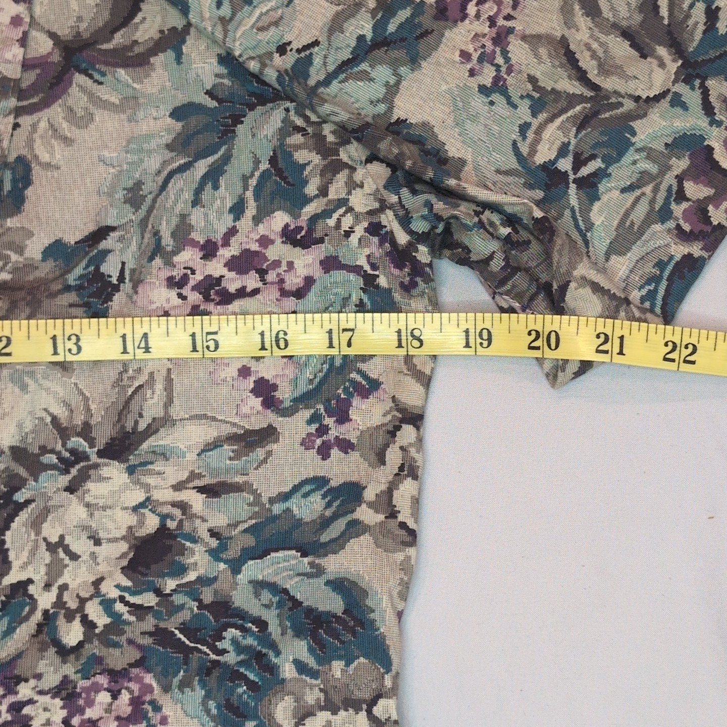 Eber San Francisco Women’s Floral Tapestry Blazer Unlined Jacket Shoulder Pads