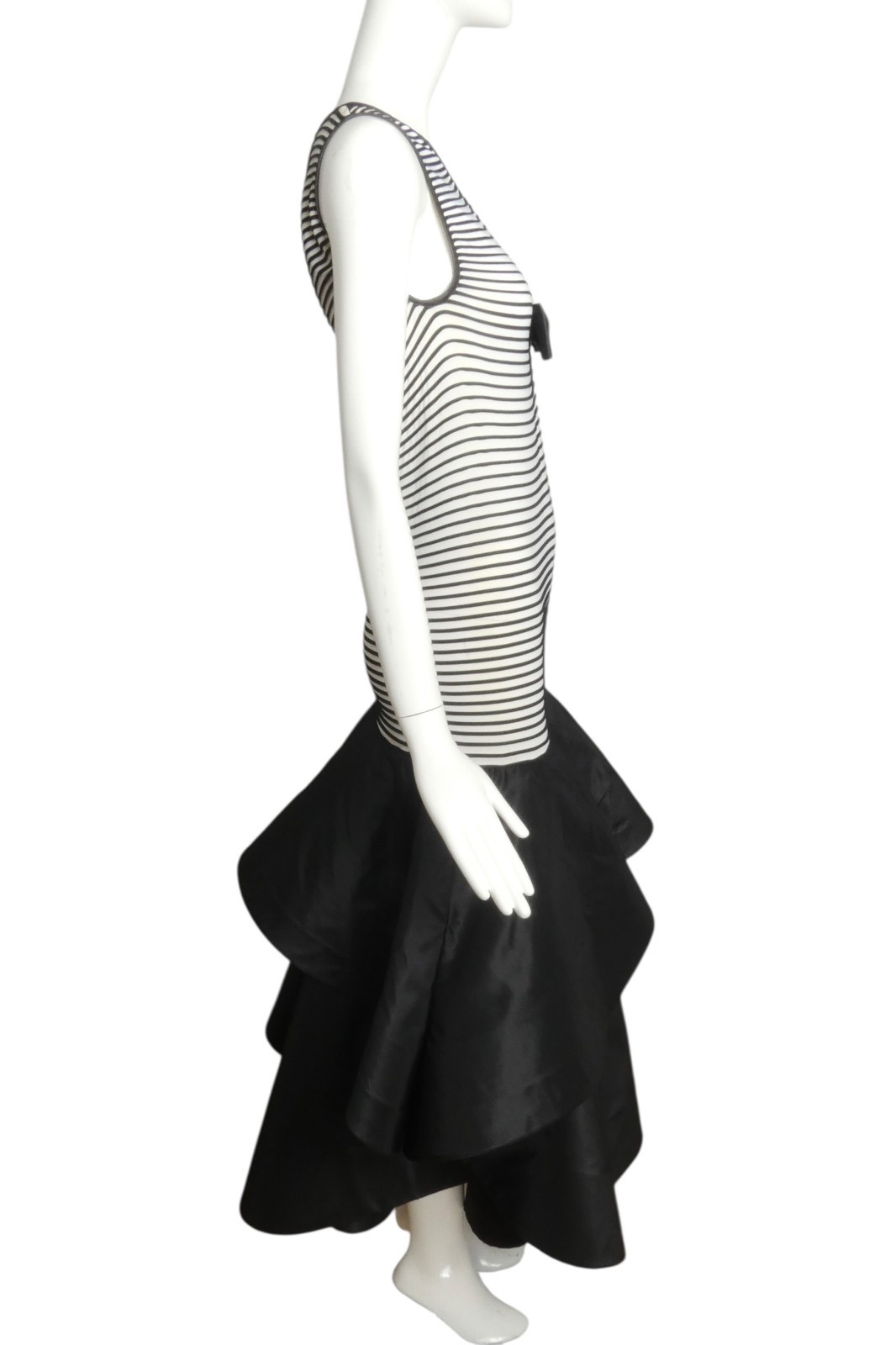 PIERRE CARDIN- 2002 Taffeta & Knit Maxi Dress, Size 2