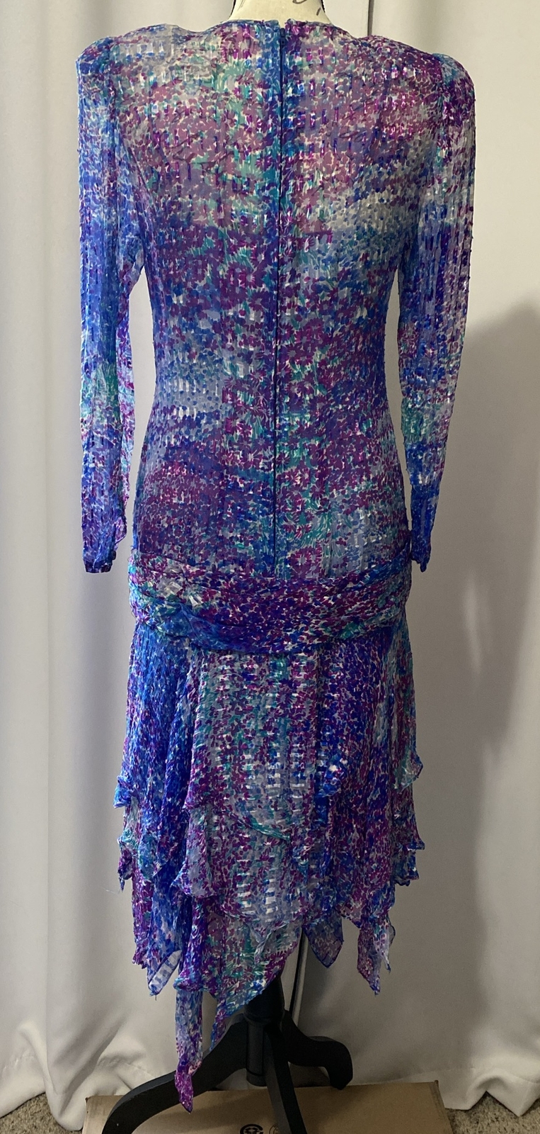 TALLY BOUTIQUE New York Designer Vintage 80’s 2 Layer Slip Dress SZ 8 Retro
