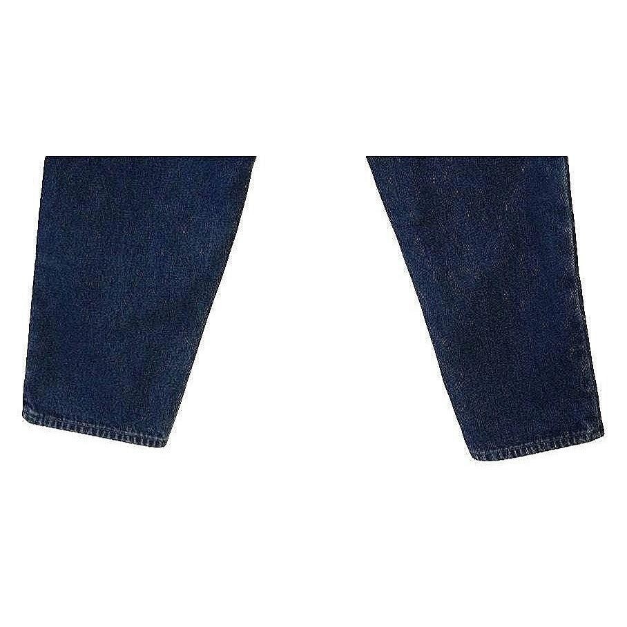 Vintage Eddie Bauer Flannel Lined Jeans Women 12 Petite Blue Plaid High Rise Mom