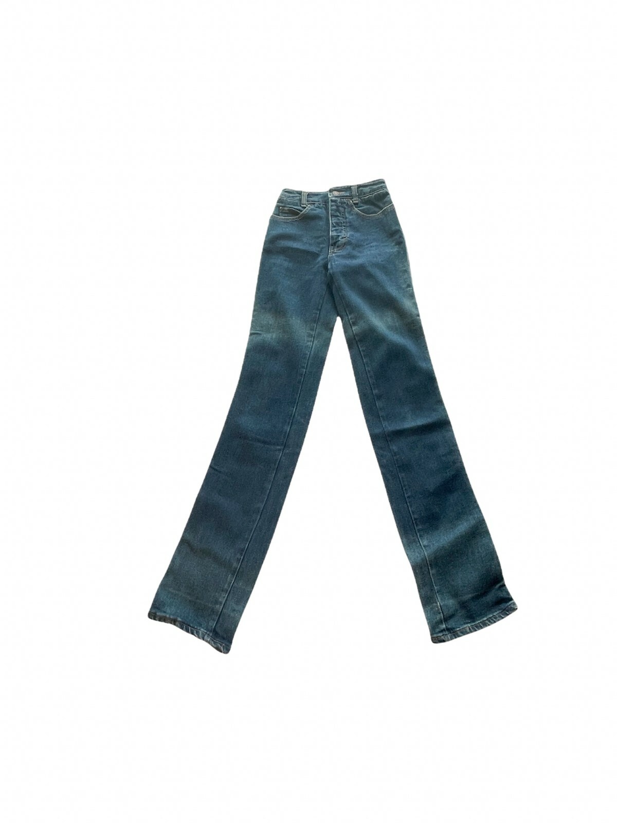 Vintage 60s 70s Calvin Klein High Waist Jeans USA Made 24 Waist Hippie Grunge