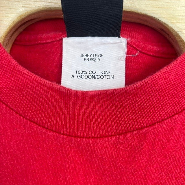 Vintage Mickey Unlimited Naples Beach Florida Red Cropped T-Shirt Size Large