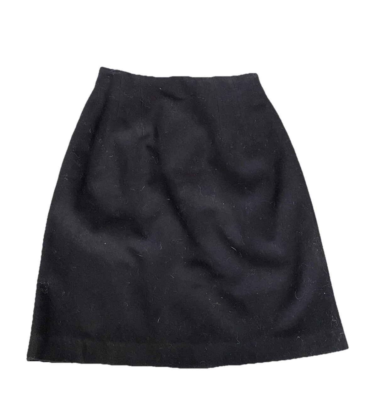 Vintage Savannah Black Skirt Wool Pencil Straight Size 10