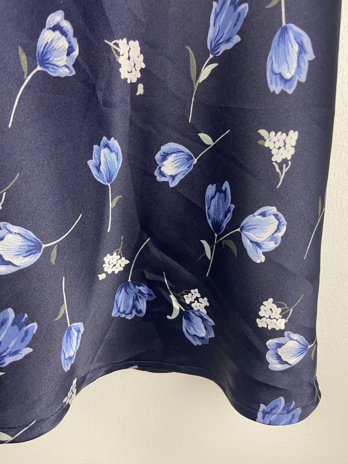 VTG Y2K rabbit rabbit Rabbit designs Sleeveless Satin Floral Mini Dress Size 8P