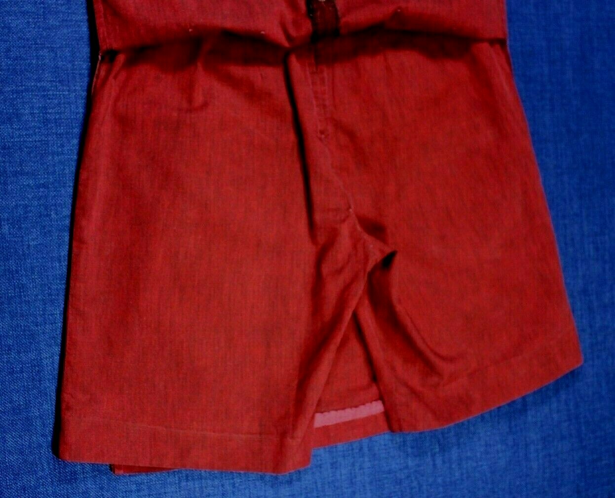 Vintage Skort Skirt Shorts Siren Red Women Girls High Waist 1955 -1963 AFL CIO