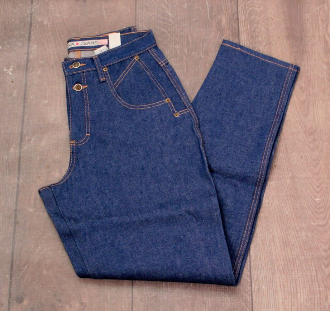 VTG Women’s 80s 90s NOS ZENA Jeans Sz 30″ 1980s 1990s Dark Wash High Waist