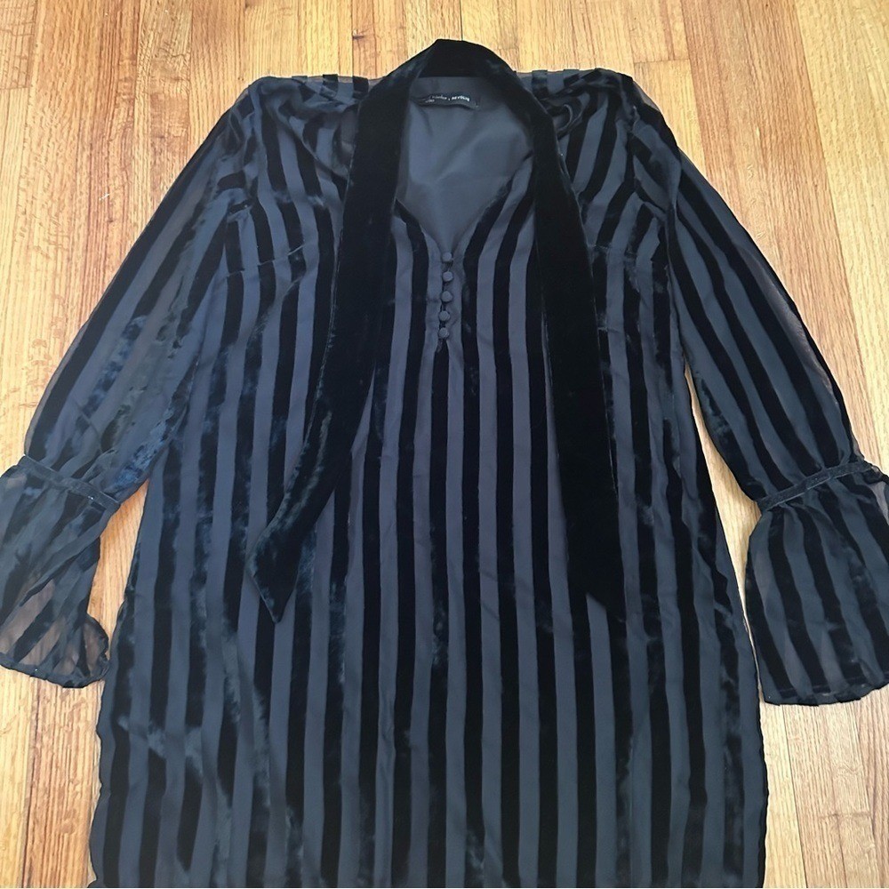 REVOLVE XS Mini Dress House of Harlow 1960 Multi Stripe WovenVelvet Stripes(T)