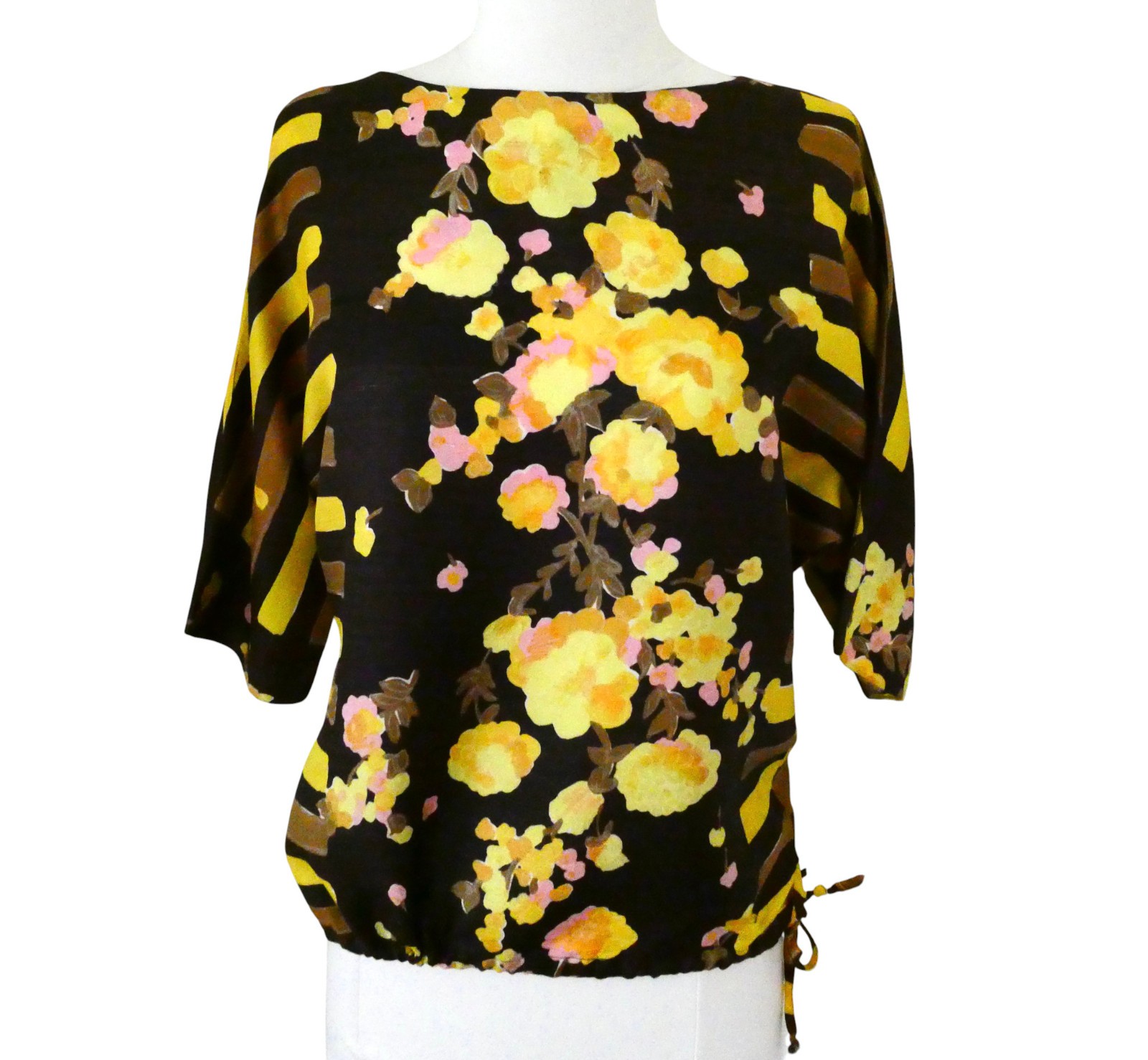 vtg 60s ALEX COLMAN dolman sleeve blouson blouse fits M California