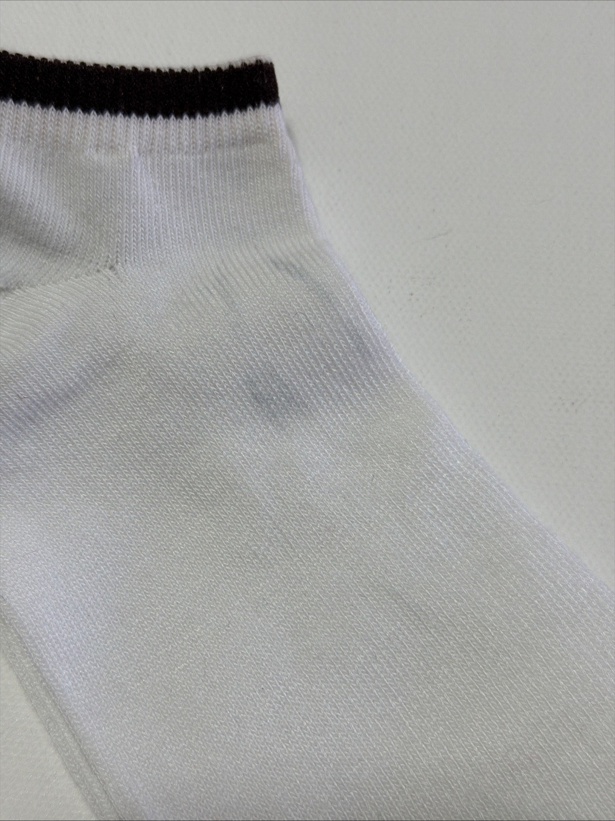 VTG Socks Women’s Brown 80’s Pom Sockettes 7-9 White NOS Acrylic Blend Nylon