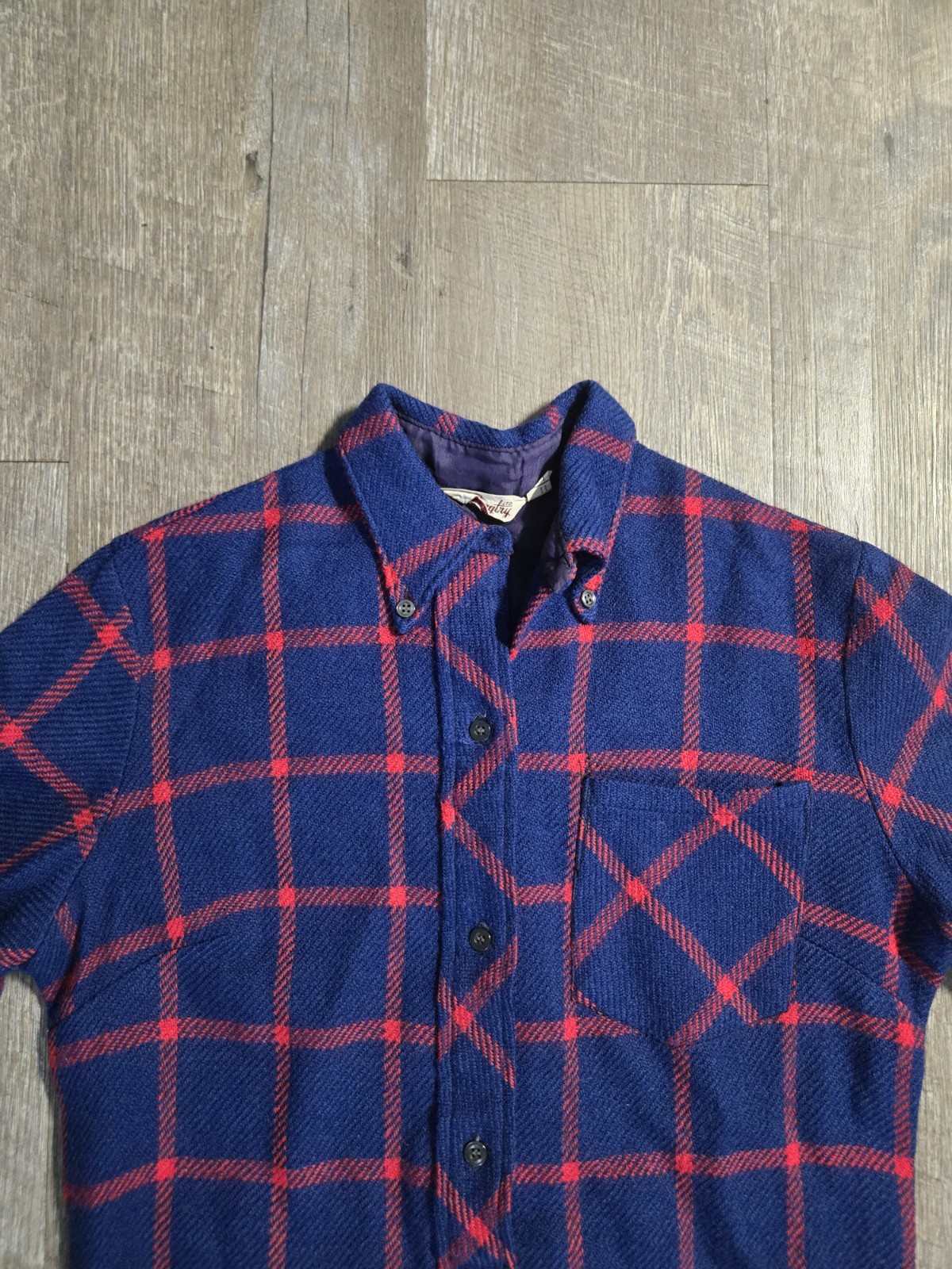 Vintage 1970s Langtry Women’s Plaid Shirt Dress Size 11/12 Long Sleeve Button Up