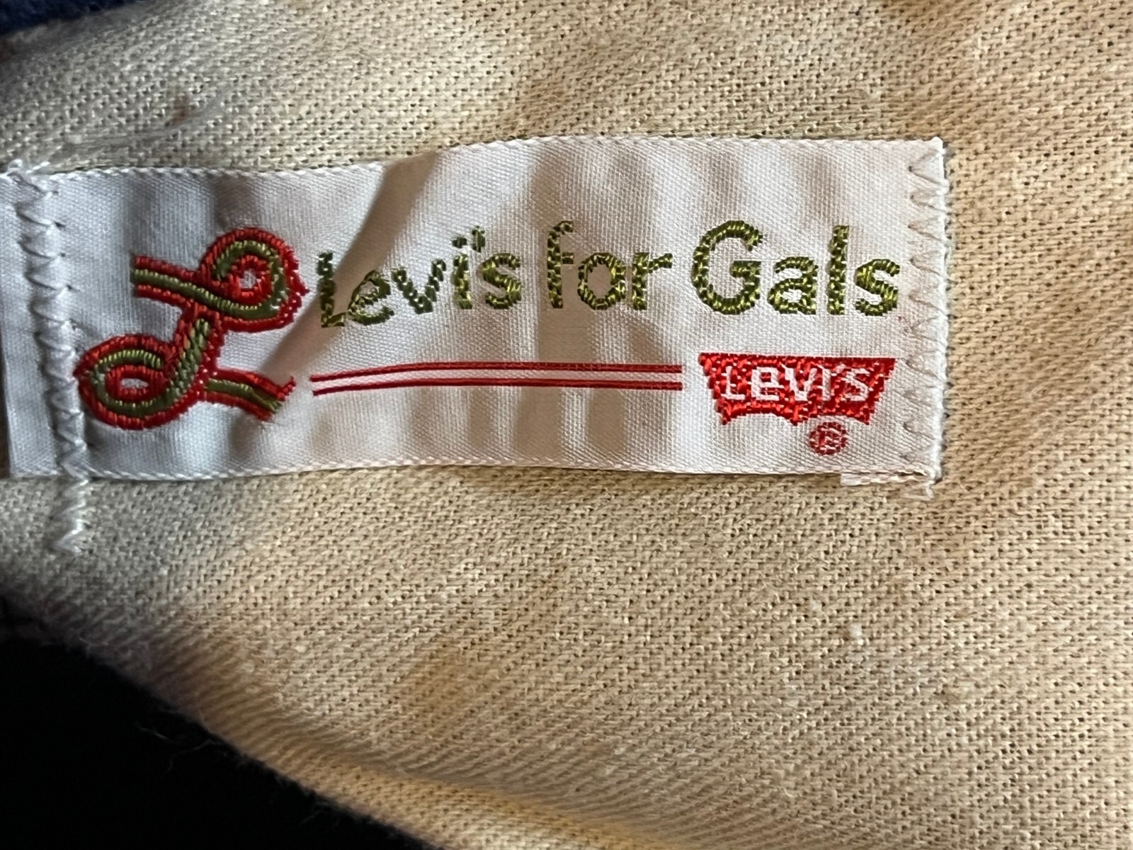 NOS M Big E VTG 70s Brushed SANFORIZED Cotton Levis for Gals Flares Womens Jeans