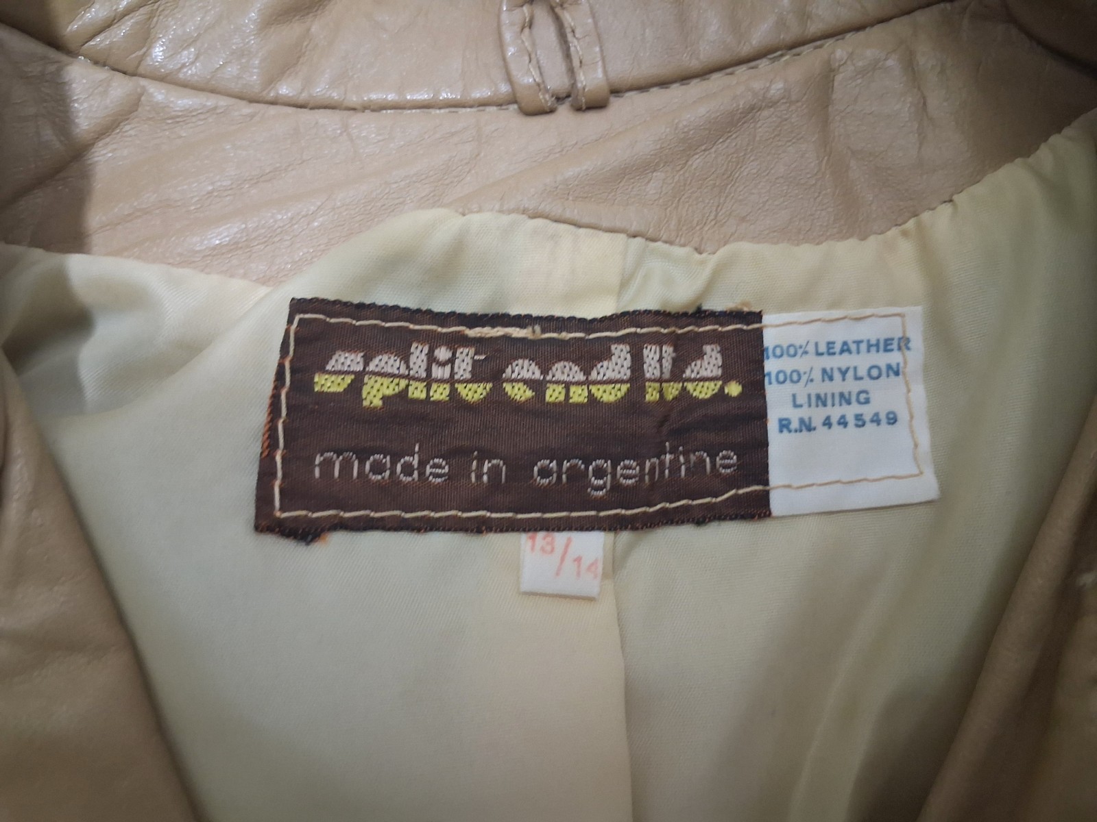 Women’s Vintage 1970s Split End Leather Jacket Made In Argentina