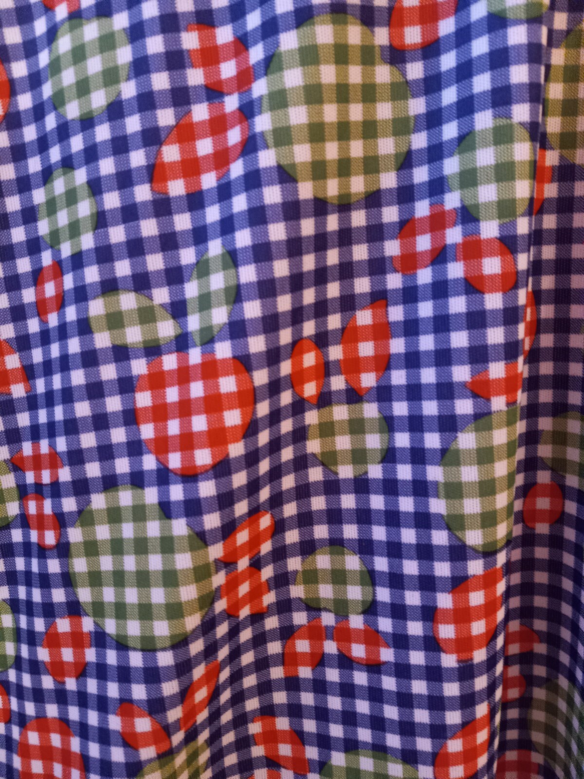 Vintage 70s Jonathan Logan Hippie Groovy Apple Polka-dot Halter Maxi Dress S/M