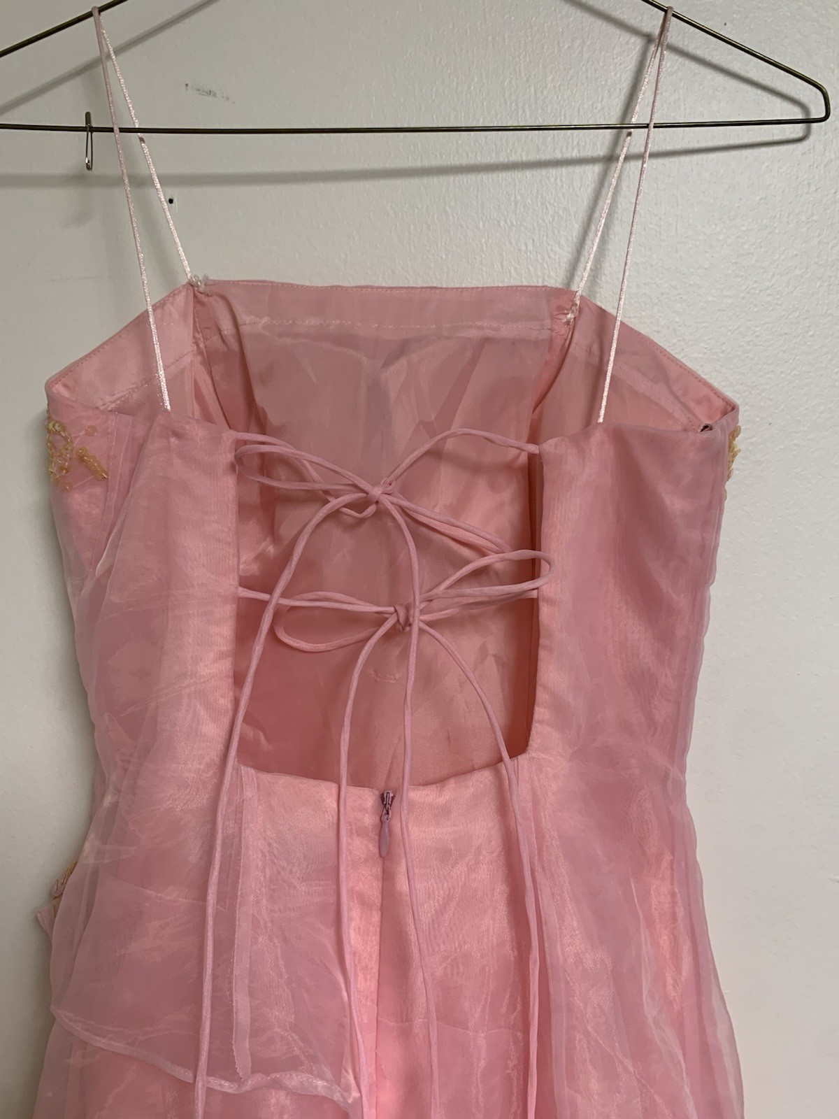 Vintage Late 90s Jodi Kristopher Corset Back Sequined Princess Gown Size 1