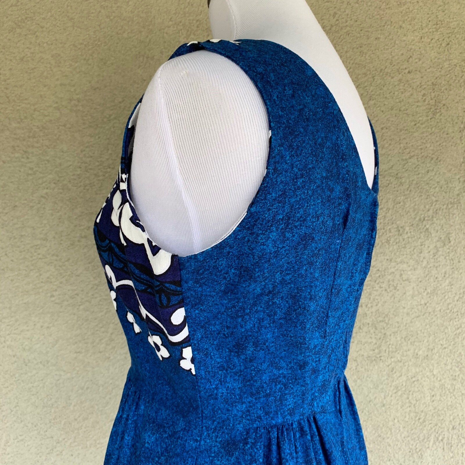 Penney’s Hawaii 70s Vintage Hawaiian Barkcloth Muumuu Dress