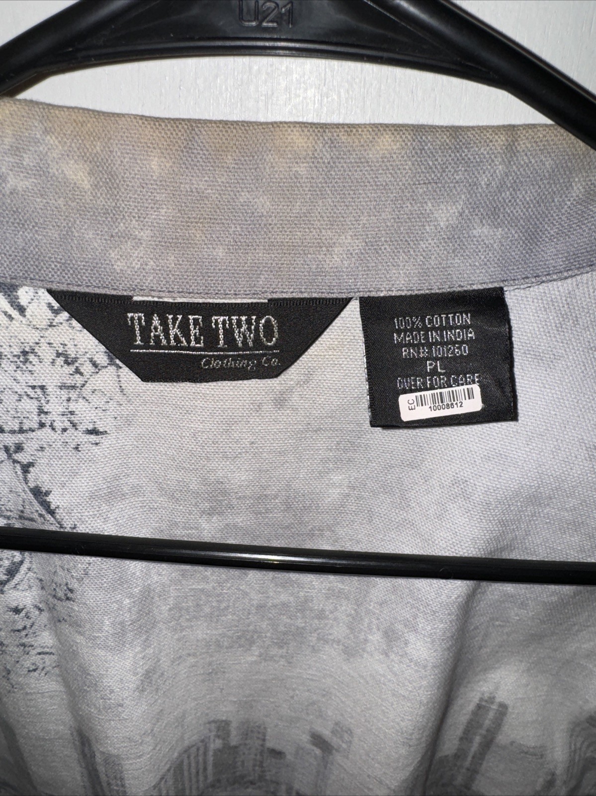 Vtg Take Two Jacket Chicago City Scene Button Down Blazer Sequins Women’s PL