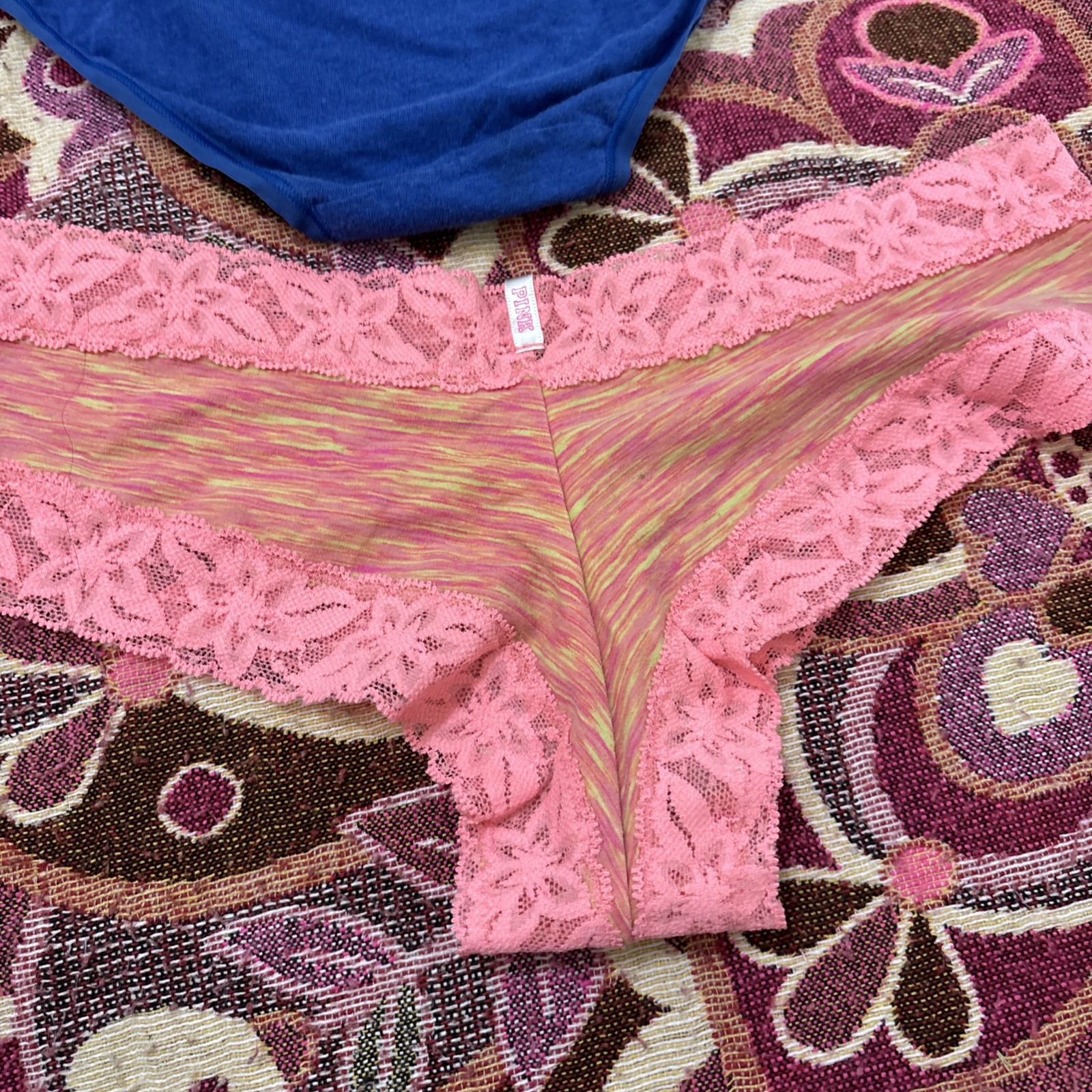 Vintage Lote 5 Pink/victoria Secrets Mic Pantis #005
