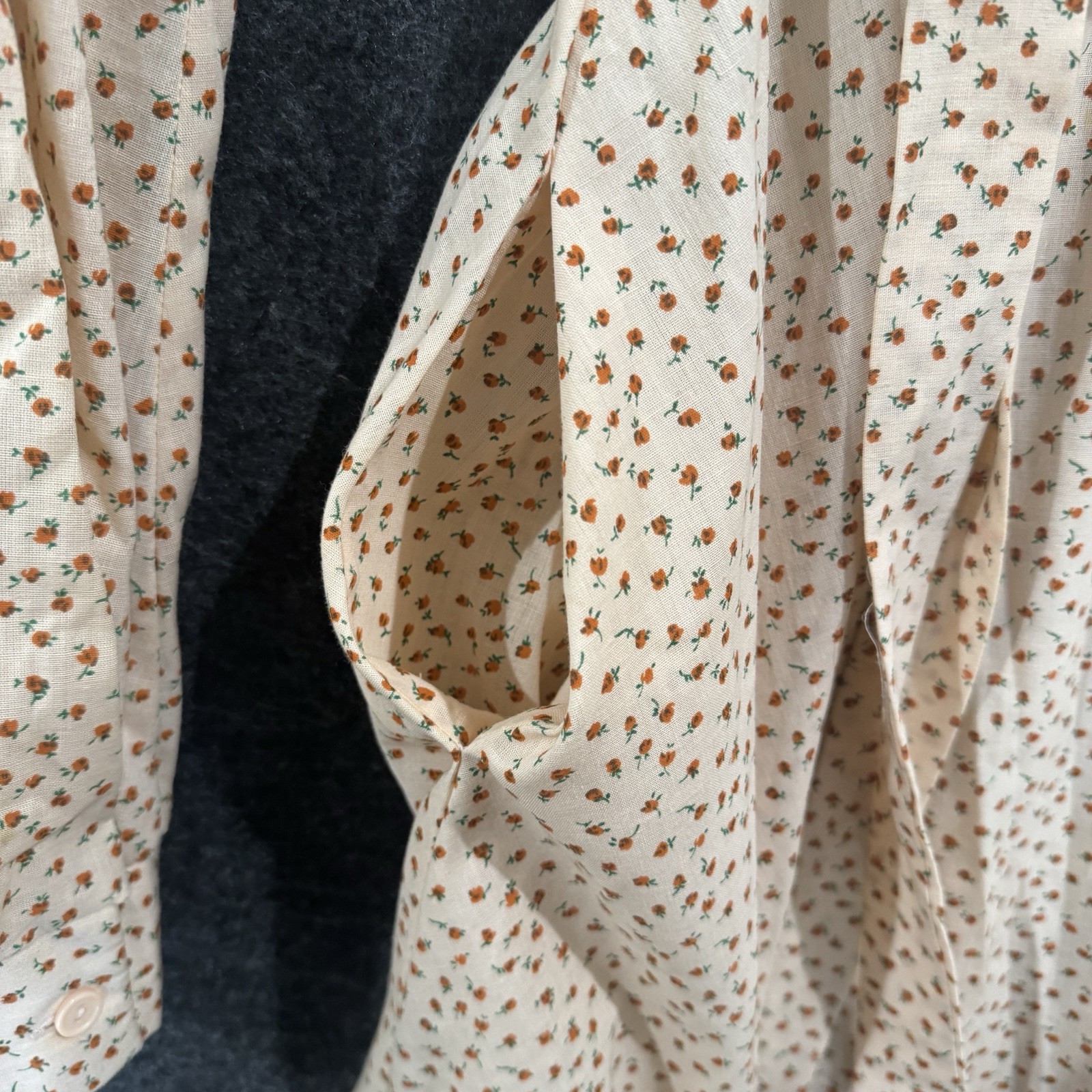 Vintage Homespun Ltd Brand Dress Size 11 Sundress Boho Prairie Cottage Midi 70s