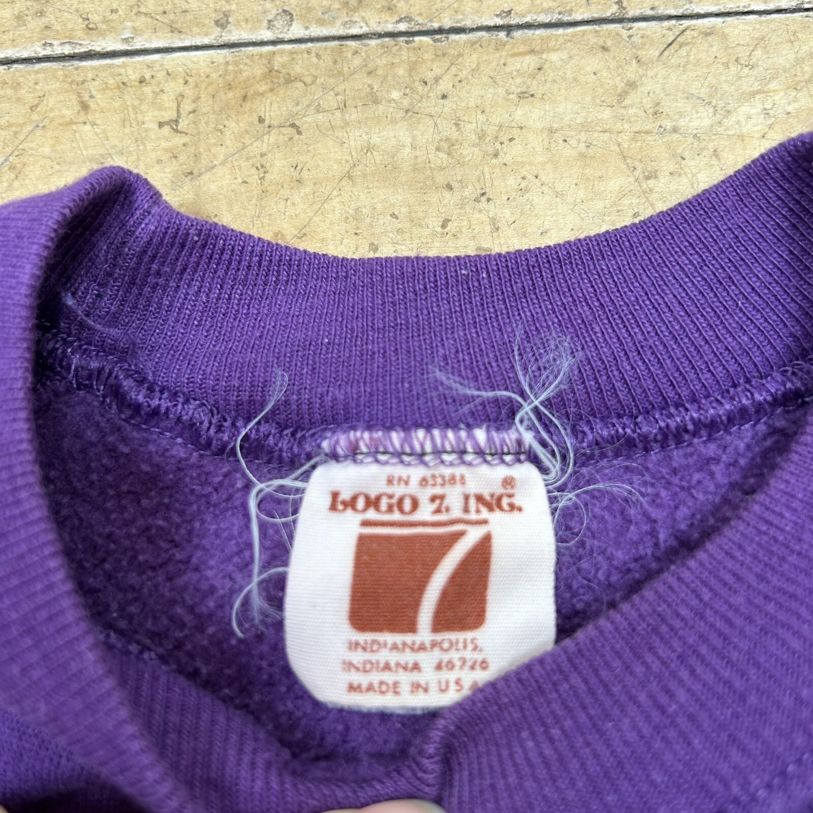 Vintage Utah Jazz Small Crewneck Sweatshirt Purple 1980s Logo 7 NBA Basketball