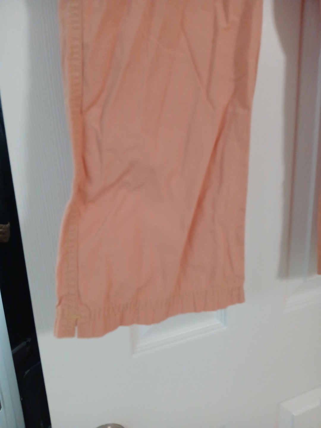 Zena Jeans Women’s Vintage Size 12 100% Cotton Peach Colored Cropped Pants With