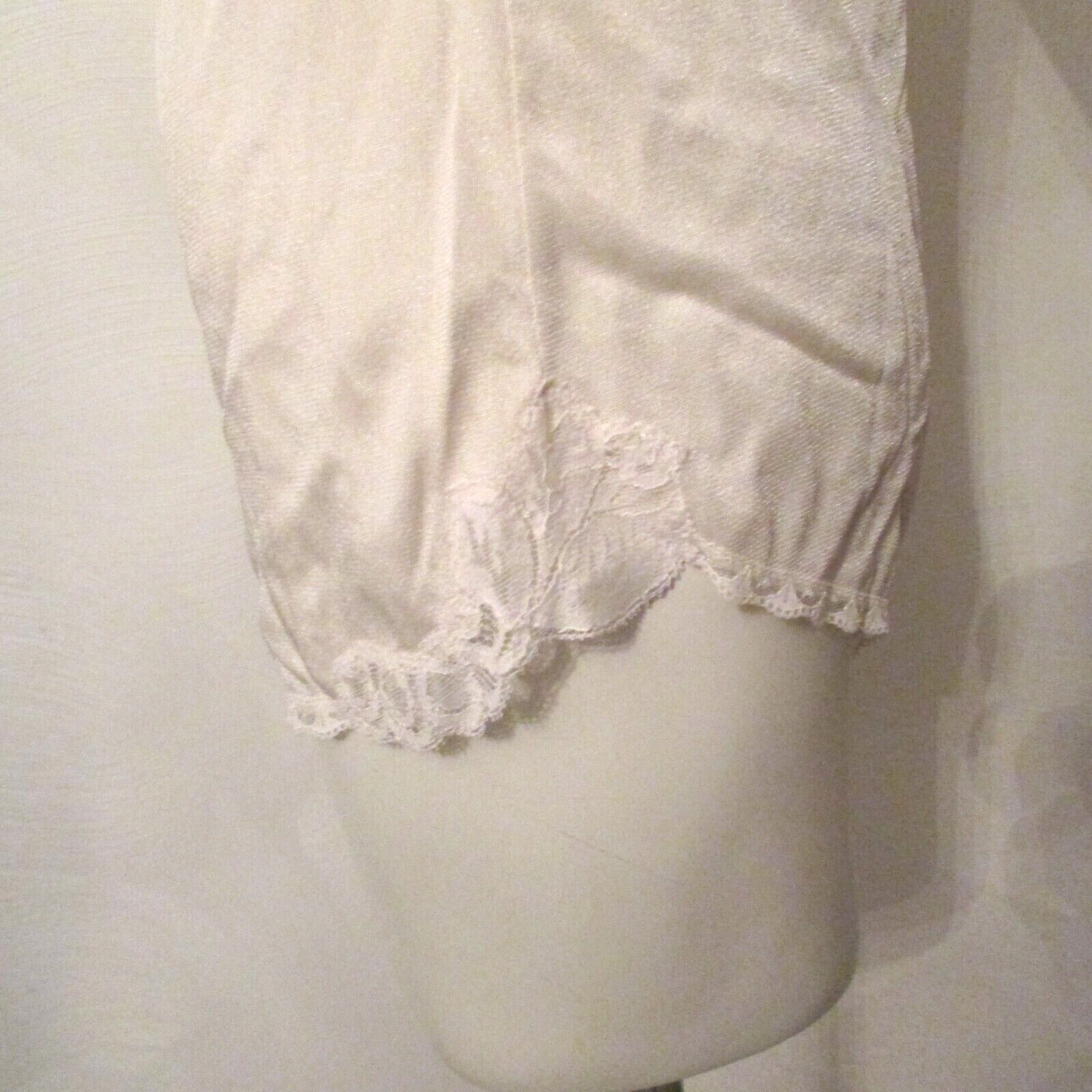 Kayser Lingerie Silky Tricot Nylon Lace One Piece Teddy Bodysuit 32 USA made