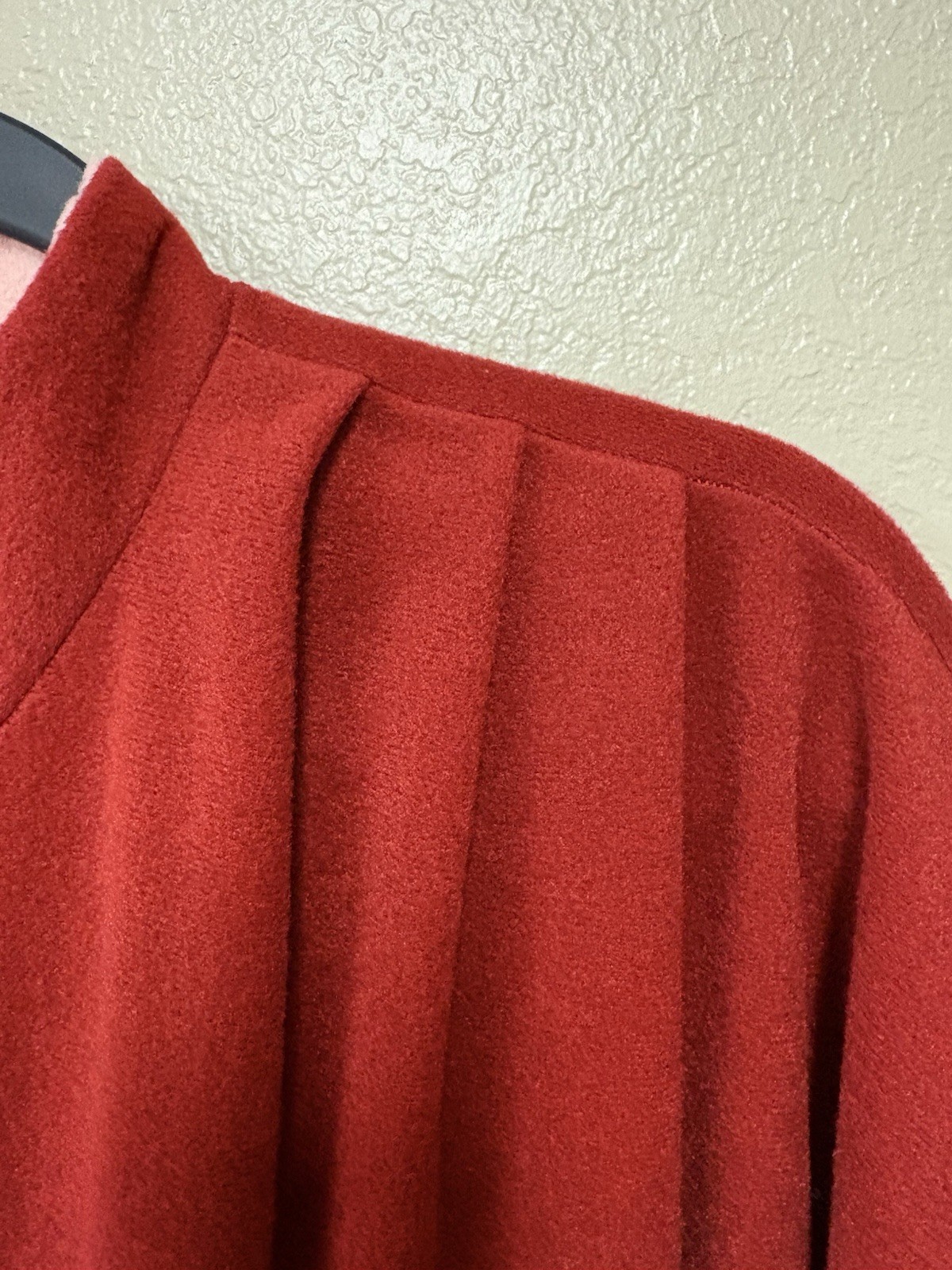 Vintage 1970s Vassarette Velour Zip Up Lounge Robe Large Burgundy Housecoat