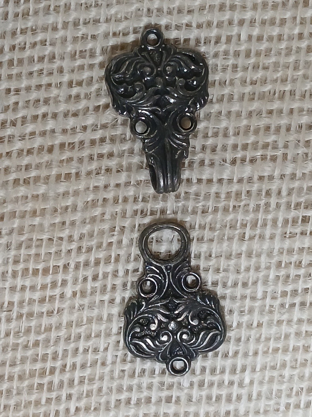 VINTAGE PEWTER 3 CLASPS ( SAGA) FOR SWEATERS Cardigan Tinn-Per 2” Norway