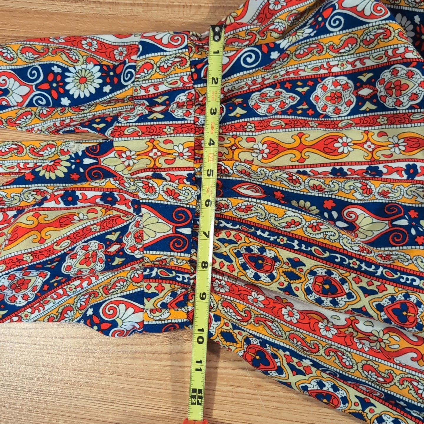 Vintage Handmade Maxi Dress 1960s Mod Hippie Boho Paisley Halter VIBRANT