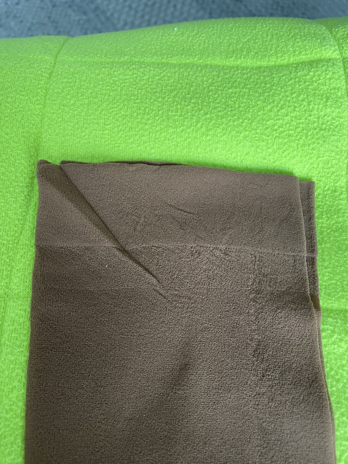 1 Pair Vintage German Lilo Mesh 7-7 1/2 Suntan garter stockings