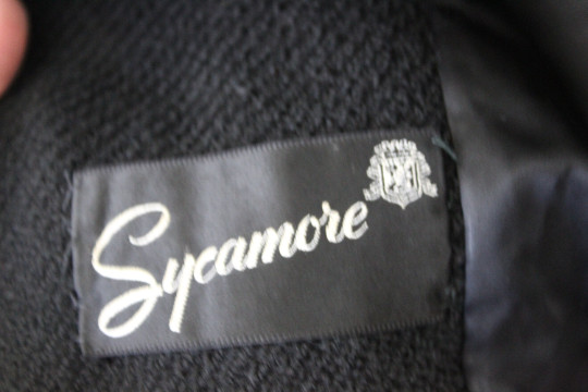 VTG 50s 1950’s Sycamore Massive sheared beaver fur shawl collar swing wool Coat