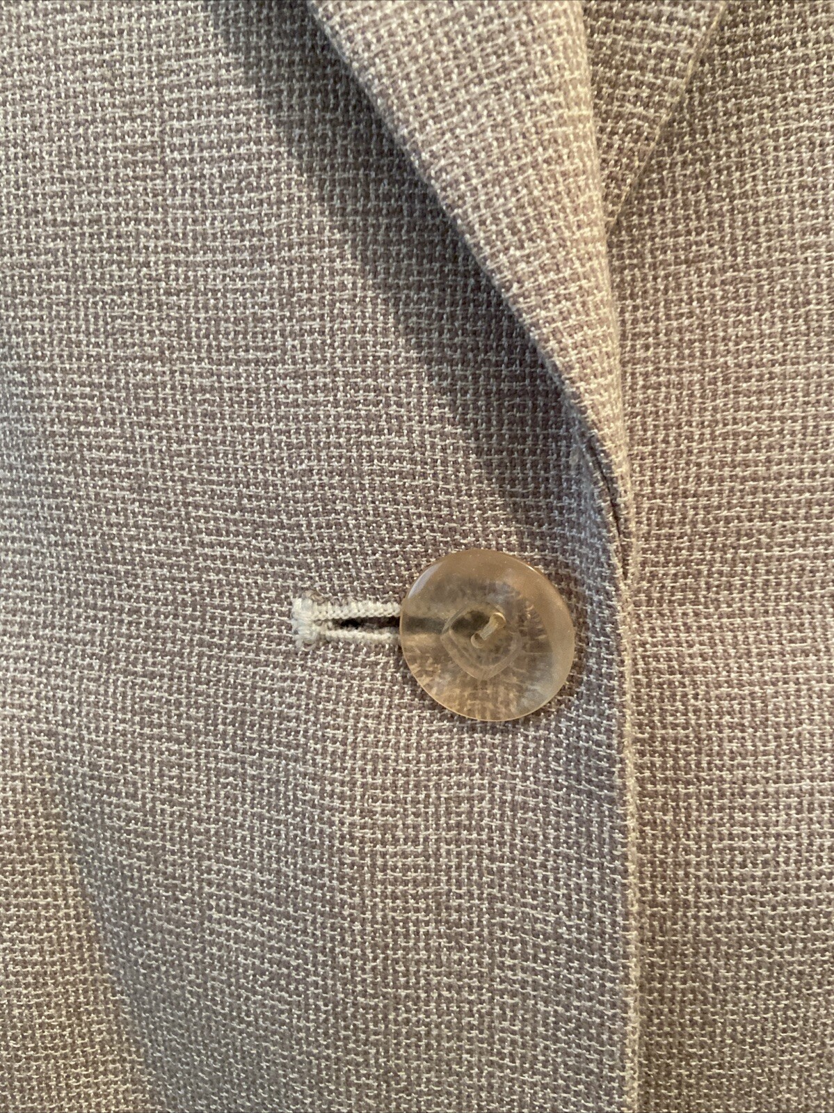 Vintage Larry Levine Beige Chic Jacket 1 Button Pleats Pockets Belt Detail Sz 10