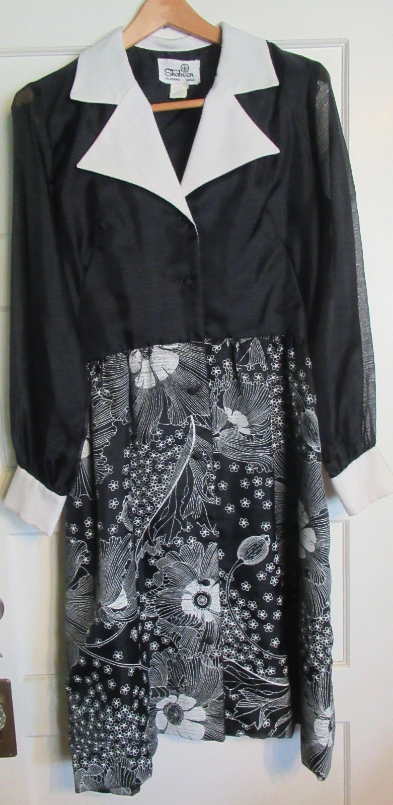 Vtg 60s 70s Alfred Shaheen semi-formal evening Hawaiian-made dress size 12