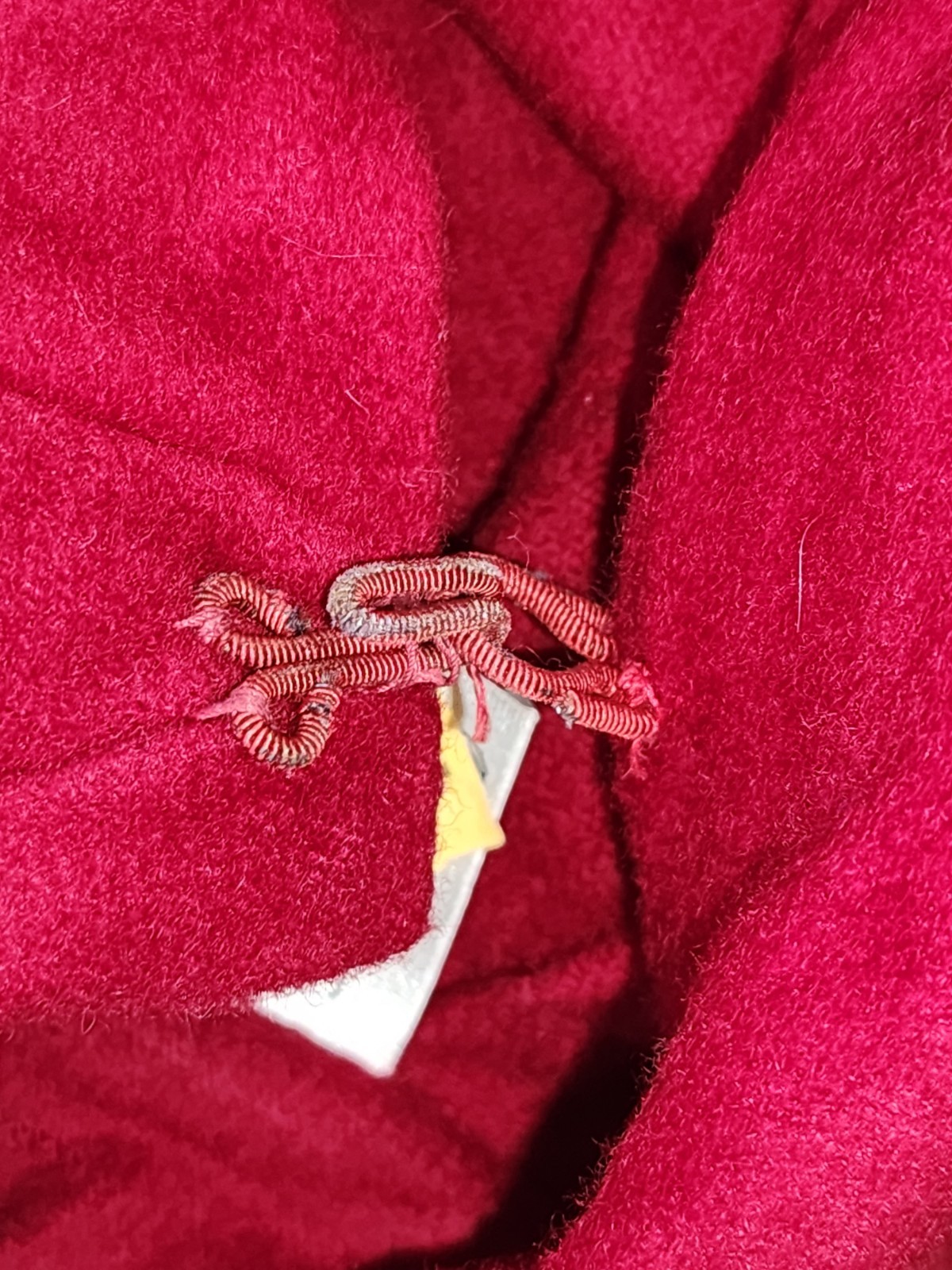 Gemini 100% Wool Shawl Cape Cocoon Wrap Coat Red Vintage 1960s 70s