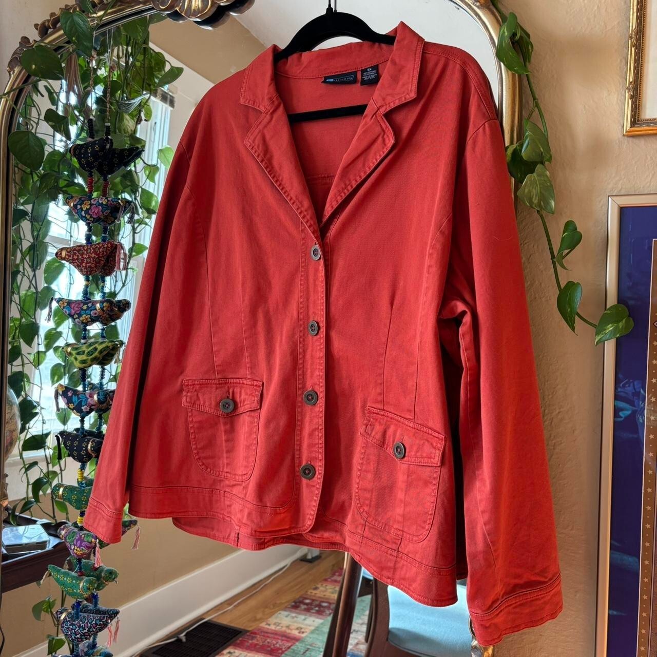 Vintage Relativity Burnt Orange Chore Coat Women’s 3XL XXXL