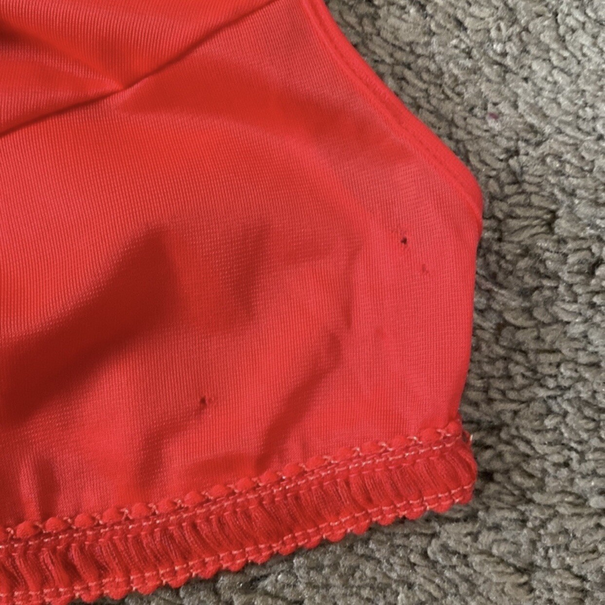 VTG 60’s THE MATADOR by JER MARAI Red Nylon Lace Loungewear Pajamas set