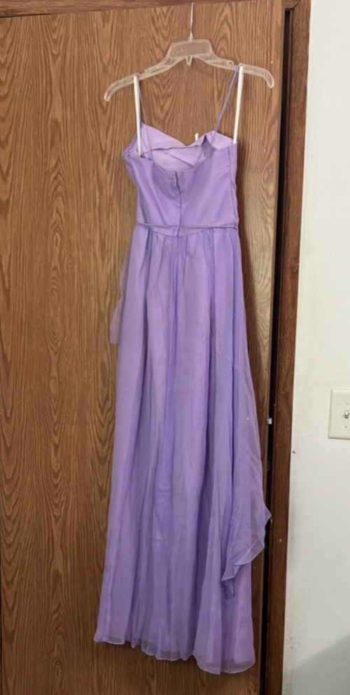 Vintage 1970s Purple Spaghetti Strap Bridesmaid / Maid of Honor Dress