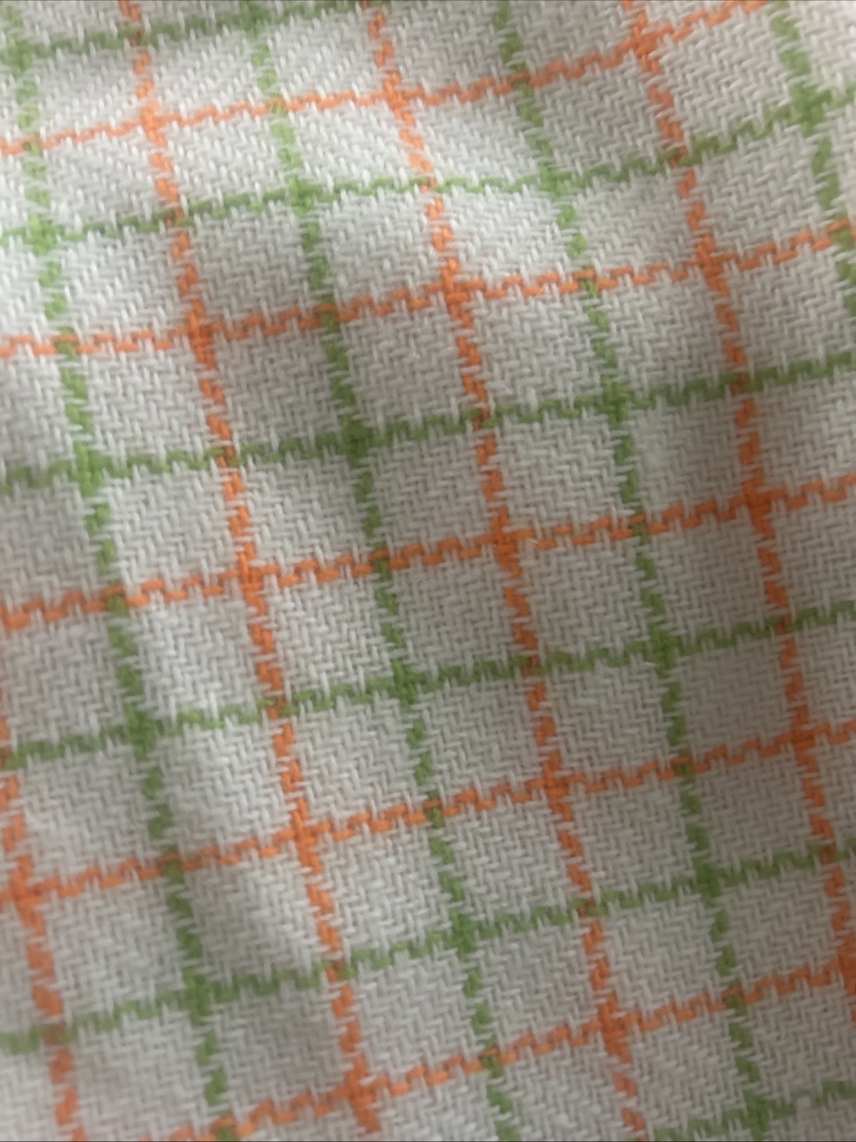 1960s vintage BeeDee JRS Shift Dress Orange And Plaid Original Paper Tags Sz 15