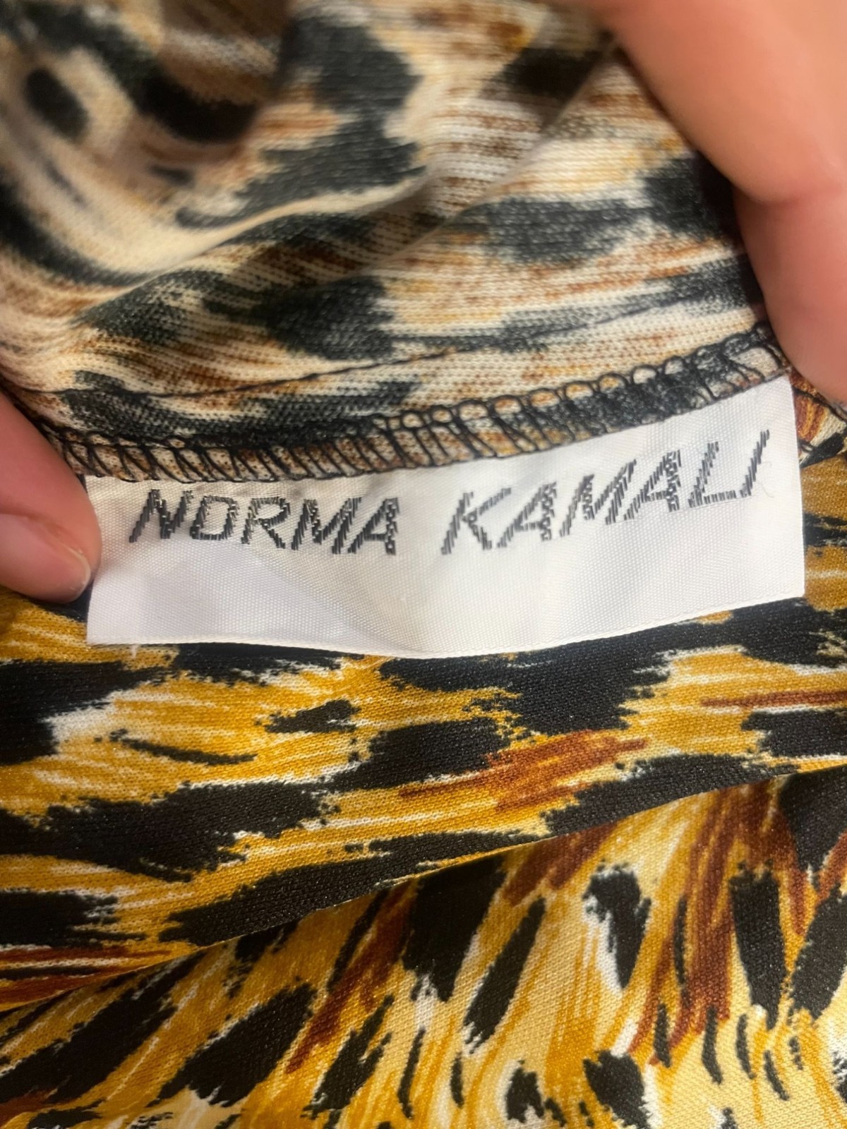 Norma Kamali Leopard Print Leggings