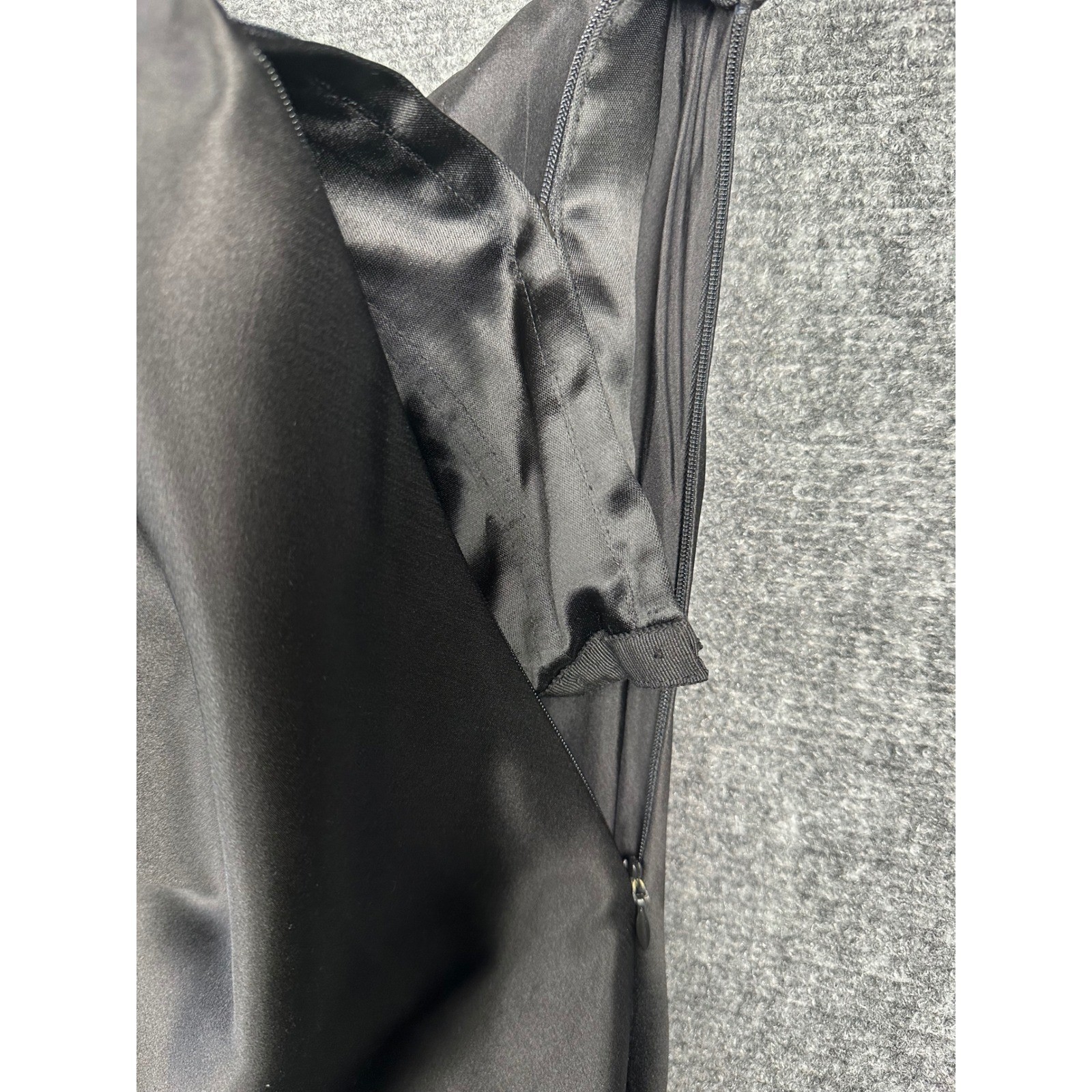 Vintage Ralph Lauren Collection Purple Label Silk Wool Dress 6 Black Rare