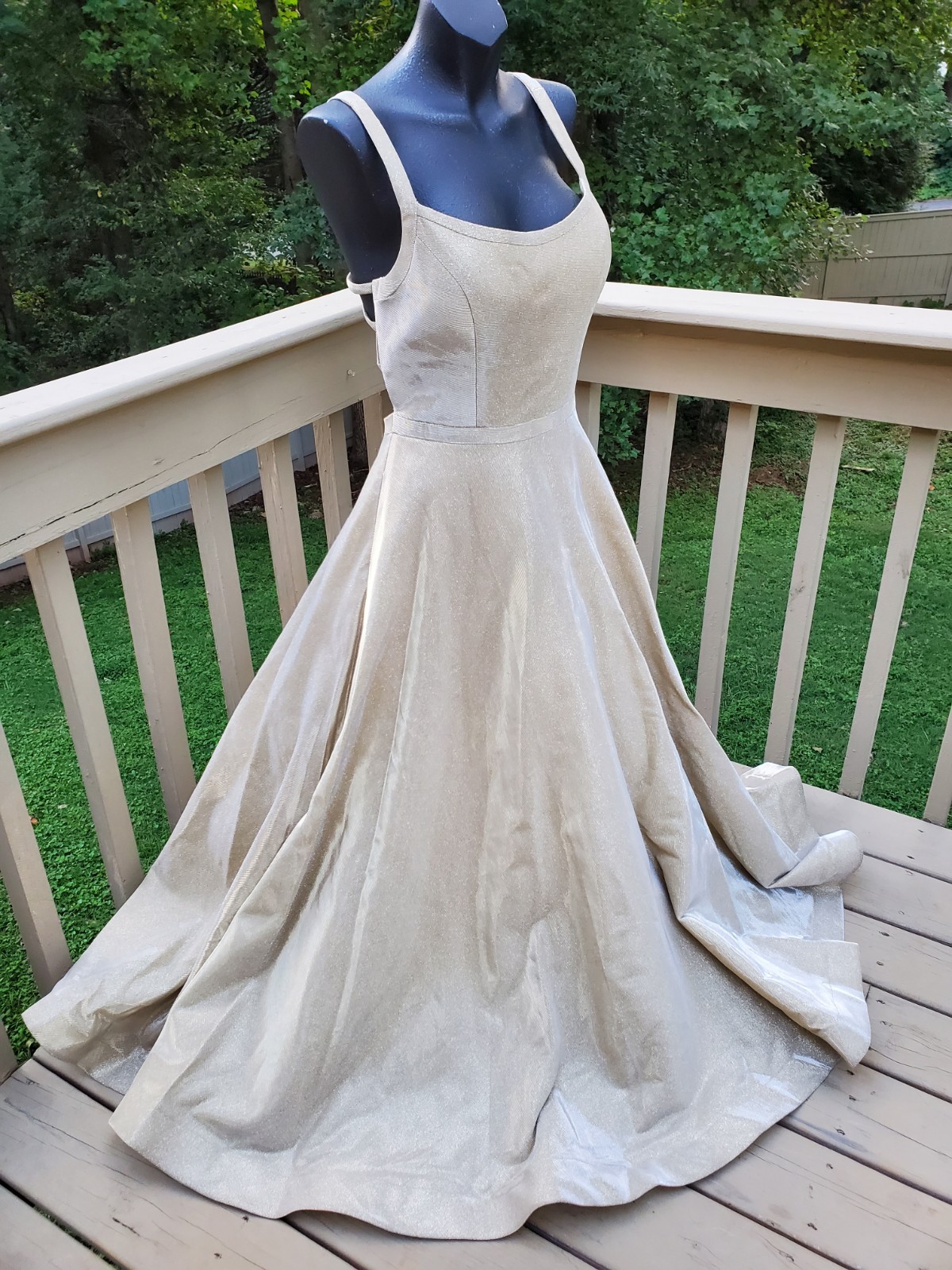 Vintage Sherri Hill Dress Gold Sparkling Dress Prom Gown Bridal Dress
