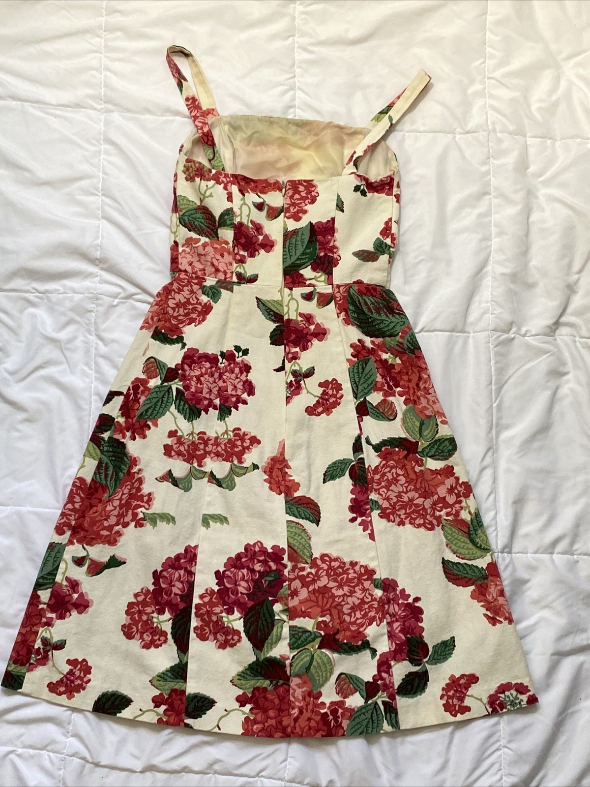 Mica Vintage Cotton Floral Dress 80s. Size 6.
