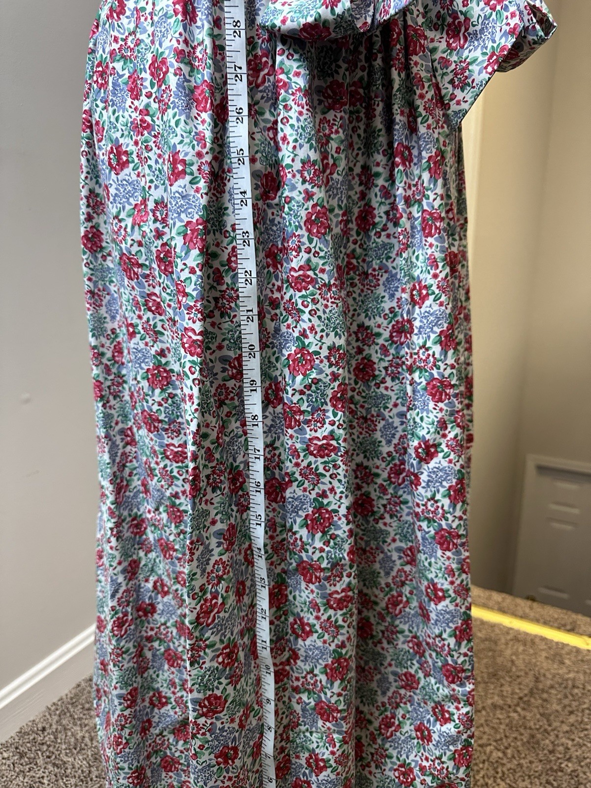Pre-owned Vintage Laura Ashley Floral Print Maxi Dress Size 4