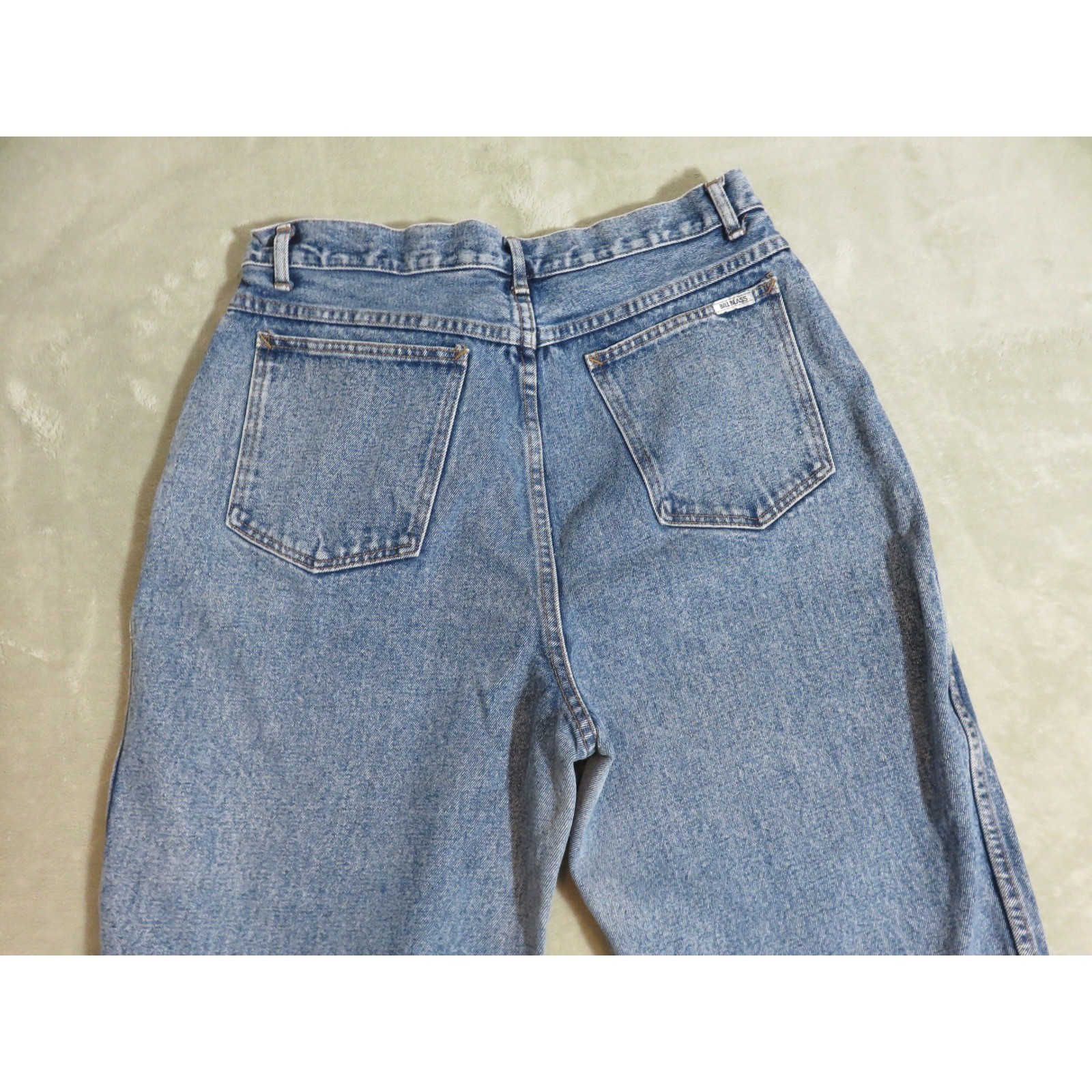 Bill Blass Vintage 90s High Waisted Pleated Mom Jeans Light Wash Blue Size 16L