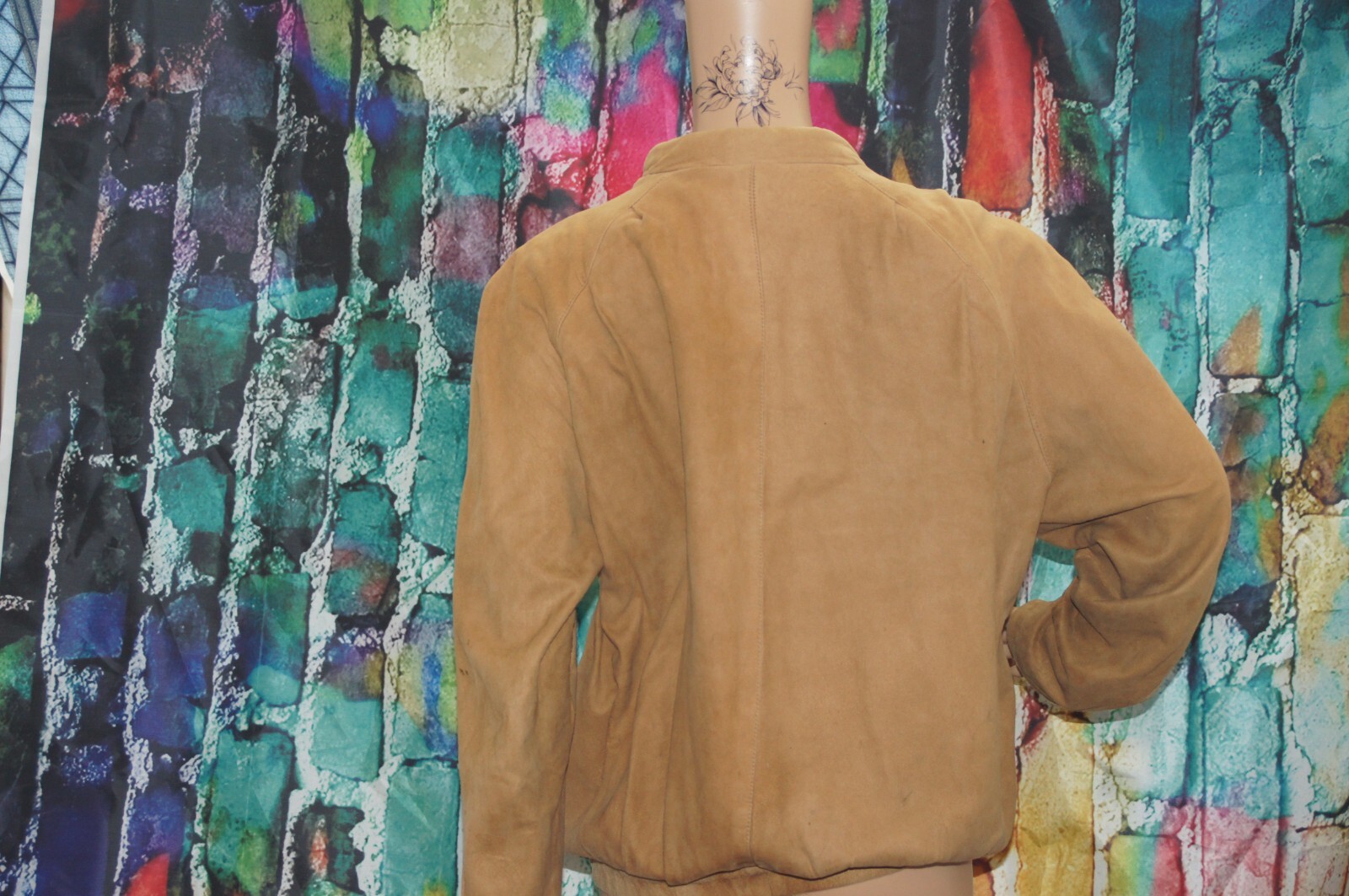 Vintage Jacobson’s Tan Leather Blouson Jacket size 10