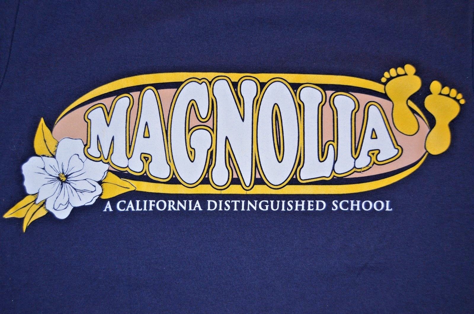 VTG 90s T-Shirt V Neck Magnolia Lions School Retro Black Womans L Made in USA