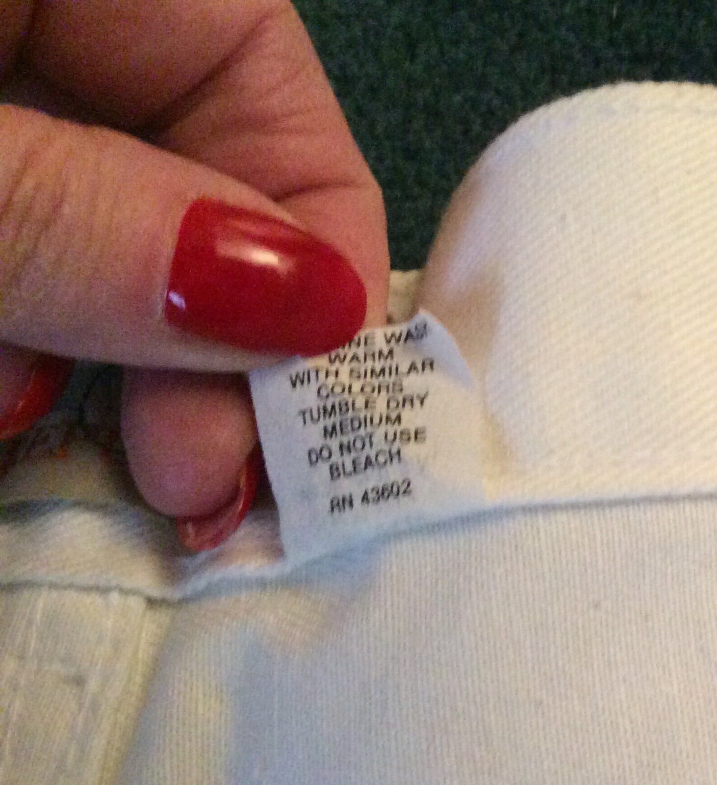 1980s Womens White Jeans Denim Republic New Old Stock Original Tags Attaches