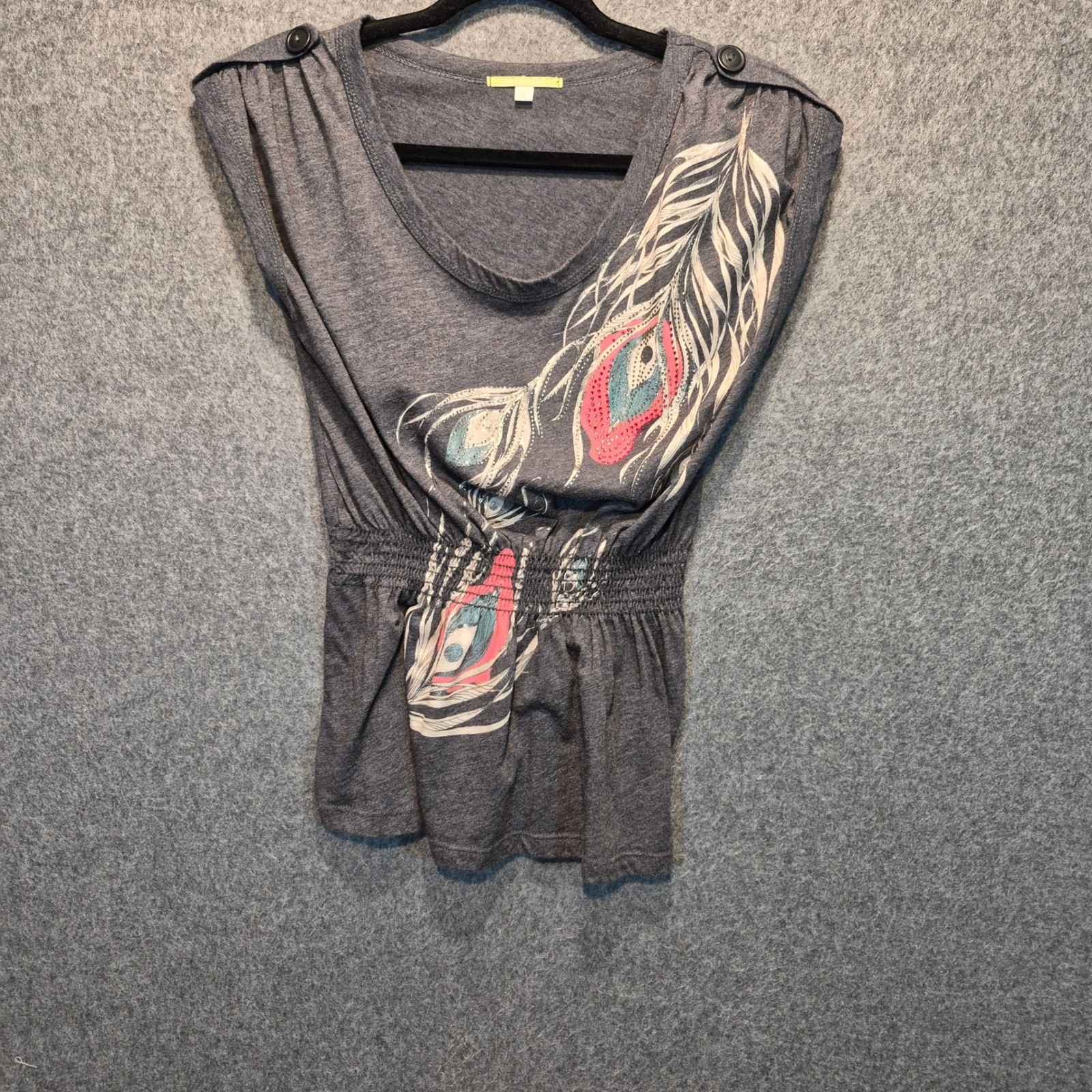 Gianni Bini Smock Waist Sm Top 2010s Tumblr Indie Whimsigoth Indie Sleaze Y2K