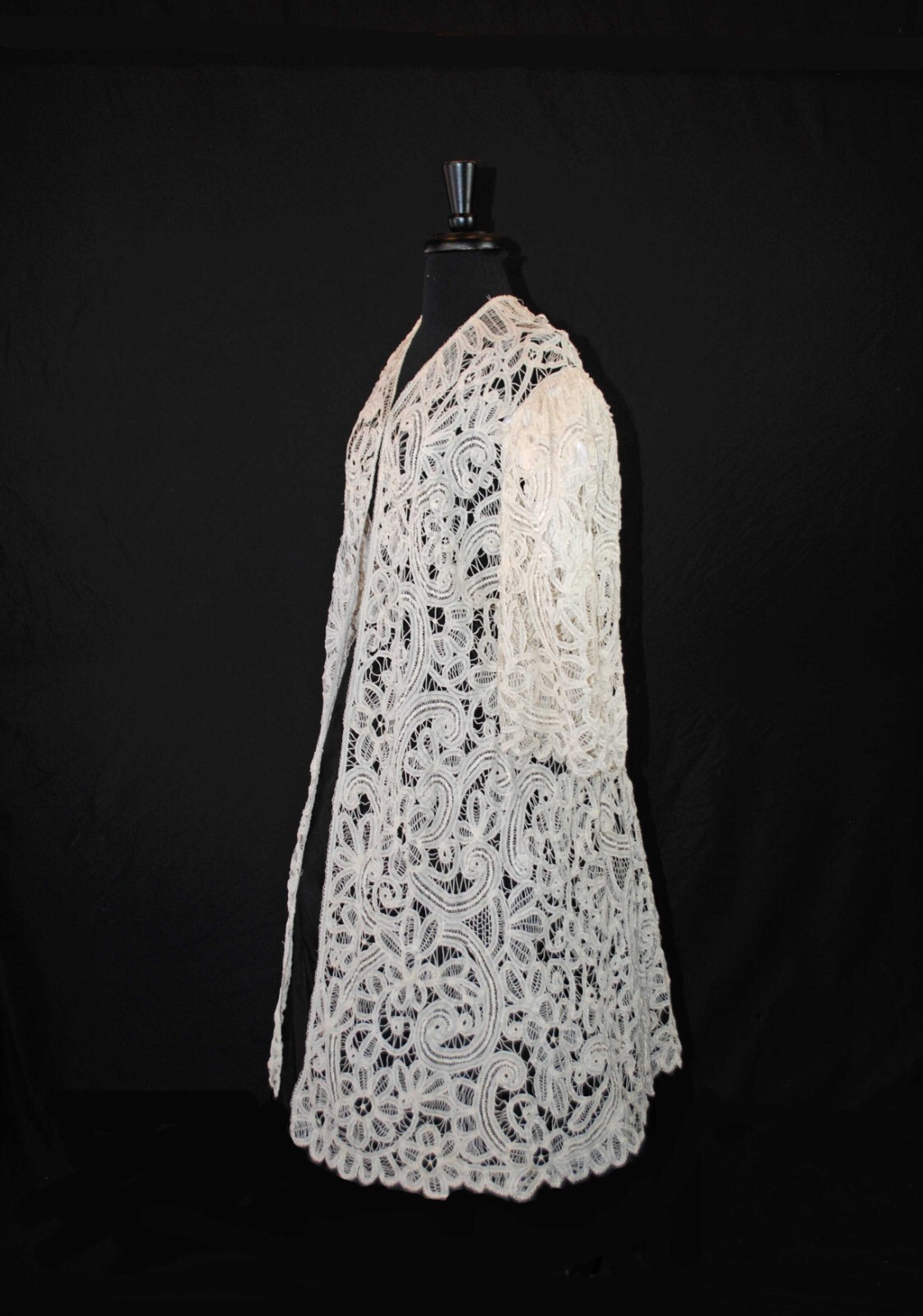 EDWARDIAN BATTENBURG TAPE LACE COAT 1915